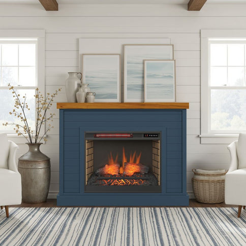 48" Fireplace With Mantel
