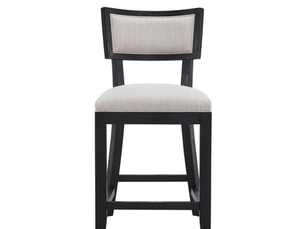 Upholstered Counter Height Bar Stools With Comfy Back (Set of 2)