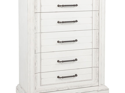 5 Drawer Bedroom Chest Of Drawers - Vintage
