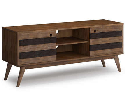Clarkson - Low TV Stand - Rustic Natural Aged Brown