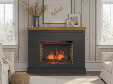 48" Fireplace With Mantel