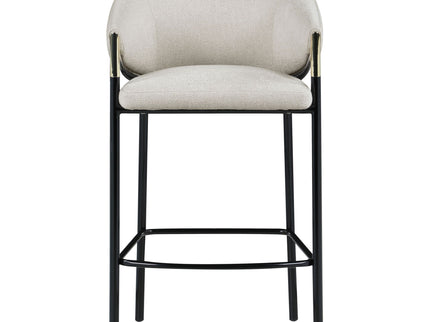 Sloped Arm Bar Stools (Set of 2) - Beige
