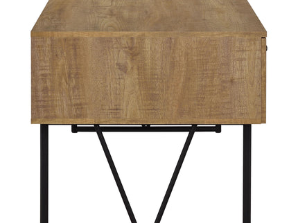 Vellun - 4 Drawer Writing Desk - Mango Color