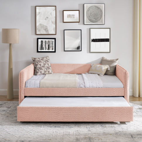 Upholstered Daybed With Pop Up Trundle