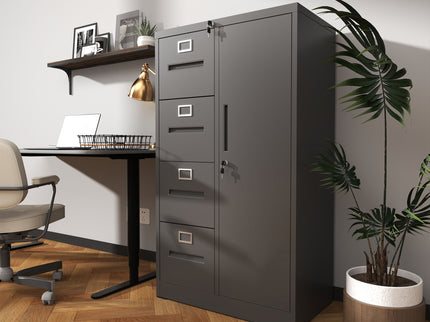 Storage Vertical Filing Cabinet With Lock