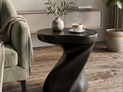 Twisted Sculptural Side Table Indoor / Outdoor