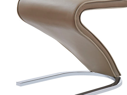 Tony - Dining Chairs (Set of 2) - Brown / Beige
