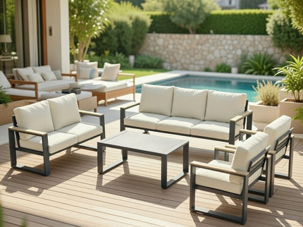 Modern Outdoor Sofa Set With Coffee Table