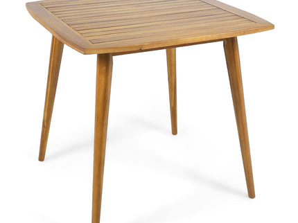 Modern Indoor Square Acacia Wood Dining Table With Toothpick Leg Design