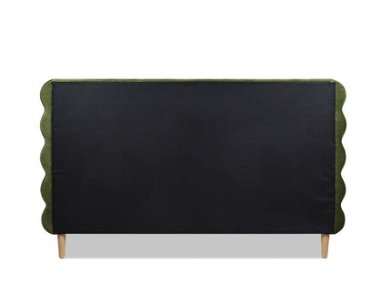 Stockholm - Modern Wavy Headboard Platform Bed