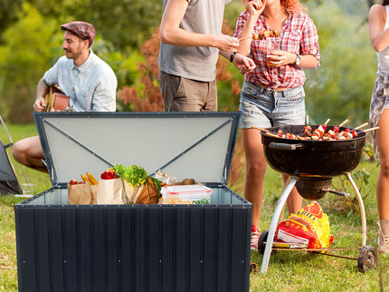 Out Door Metal Storage Box Store Medium - Black