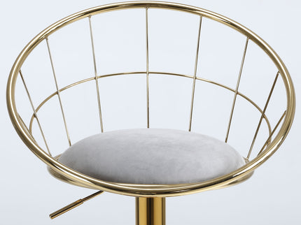 Unique Design Bar Chair, 360 Degree Rotation, Adjustable Height, Suitable For Dining Room And Bar