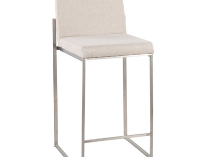 Fuji - Contemporary High Back Counter Stool, Functional Design