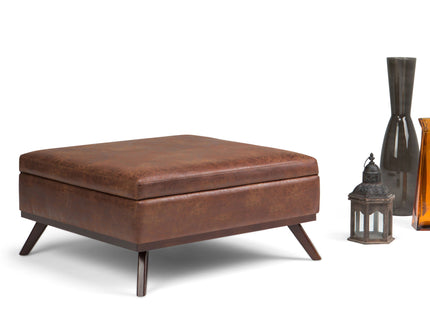 Owen - Multifunctional Square Coffee Table Storage Ottoman