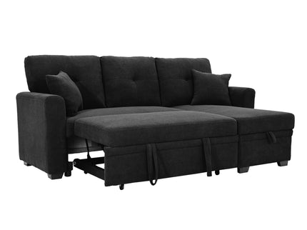 Sleeper Sectional With Pull Out Bed, Reversible Chaise