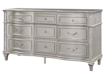 Katerina - 9 Drawer Dresser With Removable Jewelry Tray - Oak