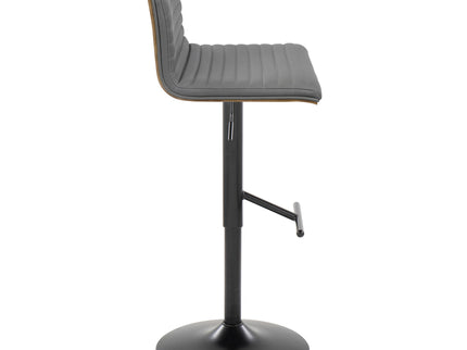 Mason - Contemporary Adjustable Barstool With Swivel With Straight T Footrest (Set of 2)