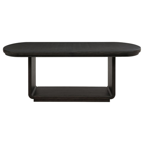 Bangor - Extension Dining Table With Pedestal Base - Black
