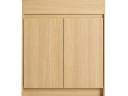 28" Freestanding Bathroom Vanity With Sink, Soft Close Doors - Oak