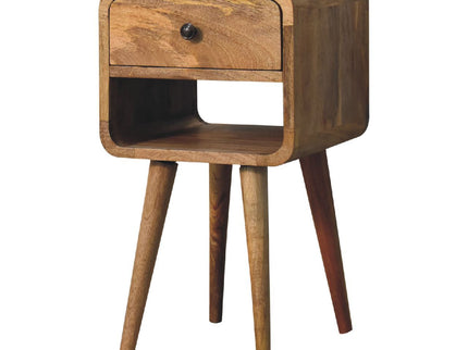 Mini Chestnut Curve Lower Bedside Nifhtstand