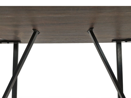 Modern Dining Table With Metal Legs For 4 - 6 Person