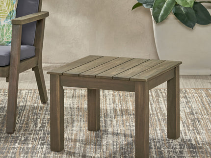 Halcyon - Outdoor Side Table With Slat Design