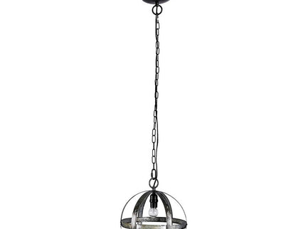 Metal Chandelier, Hanging Light Fixture With Adjustable Chain For Kitchen, Bulb Not Included - Gray
