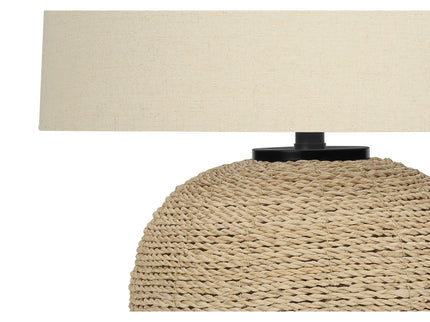Lighting, Table Lamp, Rattan, Resin, Transitional - Beige