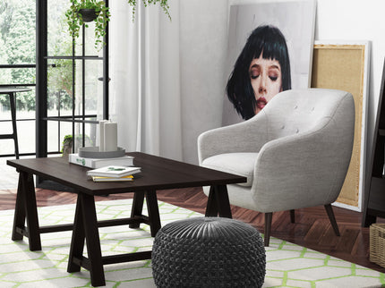 Renee - Handcrafted Round Pouf