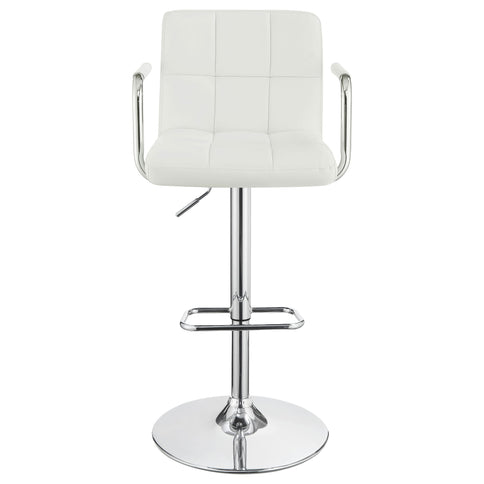 Letitia - Adjustable Height Bar Stool - White