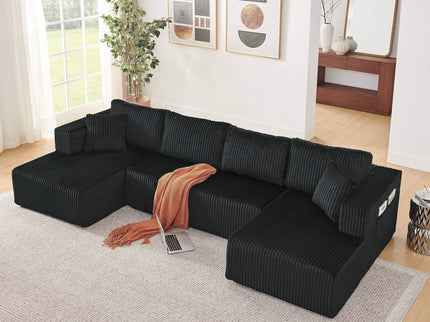 U - Shaped Modular Sectional Sofa For Living Room