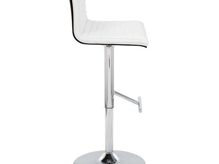 Mason - Contemporary Adjustable Barstool & Swivel With Straight T Footrest (Set of 2)