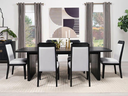 Mason - Removable Extension Leaf Dining Table - Black