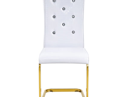 Elegant Design Alligator Skin Upholstered Dining Chairs
