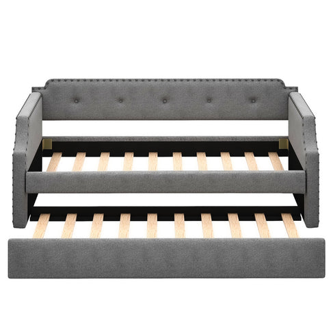 Upholstered Daybed With Trundle