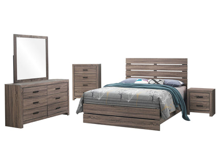 Geary - Slatted Headboard Panel Bedroom Set