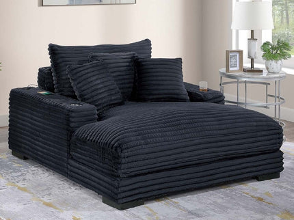 Chaise Lounge With 2 Cup Holders And USB Ports