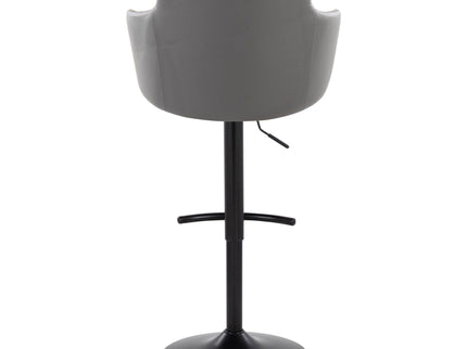 Boyne - Contemporary Adjustable Barstool With Swivel With Rounded T Footrest (Set of 2)