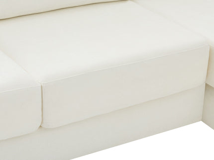 L-Shaped Modular Sofa With Double Layer Cushion
