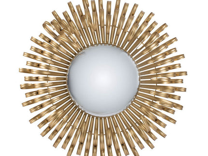 Sunburst Design Wall Mirror Decorative en For Entryway, Modern Living Room - Gold