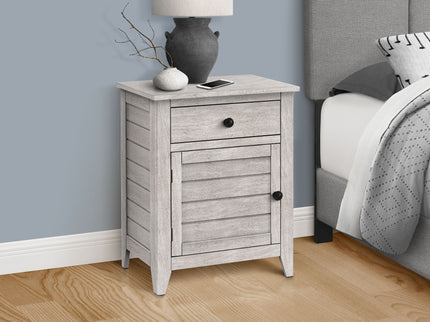 Accent Nightstand, Storage Drawer, Transitional