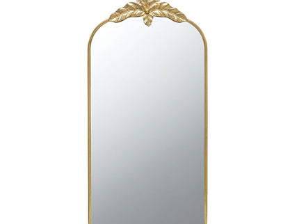 Arched Wall Mirror With Metal Frame, Wall Mirror For Living Room