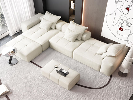 Modern Oversized Diy Combination Modular Sectional Sofa With Pillows