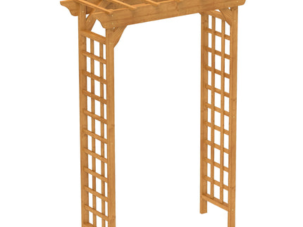Arbor, Wedding Arch For Ceremony, Trellis For Plant Climbing, Christmas Decor Pergola For Garden Backyard - Yellow