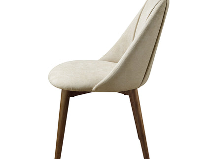 Willene - Polished Microfiber Side Chair (Set of 2) - Beige