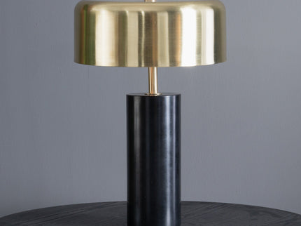 Desk Lamp With Drum Shade - Black