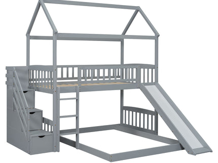 House Bunk Bed With Slide