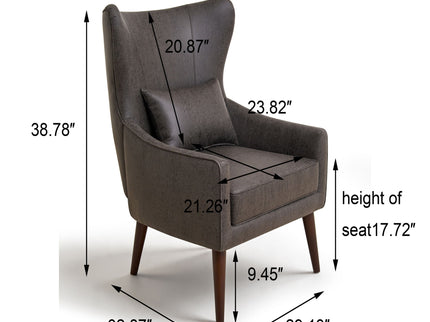 Leisure Chair With Curved Backrest