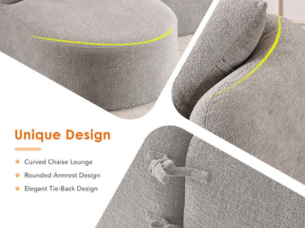Combined Sofa With 4 Pillows