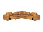 Light Brown / 5 Seater Symmetrical Sectional / 115.5